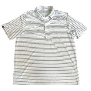 Criquet Blue White Stripped Golf Polo Men’s XXL Casual Business Golf